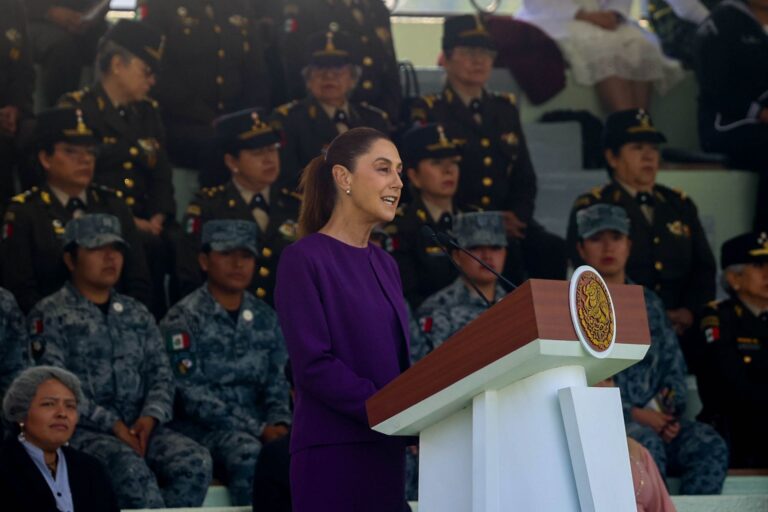 Sheinbaum reconoció a las mujeres de las Fuerzas Armadas